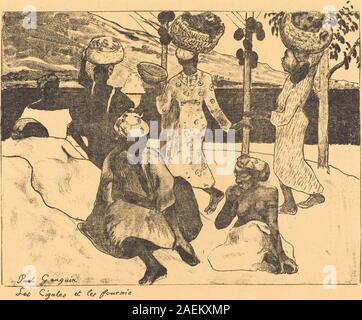 Paul Gauguin, locuste e formiche - una memoria di Martinica (Les Cigales et les fourmis), 1889 locuste e formiche: una memoria della Martinica (Les Cigales et les fourmis); 1889data Foto Stock