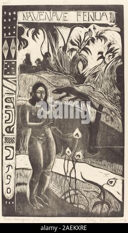 Paul Gauguin, navata navata Fenua (delizioso paese), 1894-1895 navata navata Fenua (delizioso paese); 1894/1895 Foto Stock