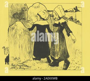 Paul Gauguin, piaceri della Bretagna (Joies de Bretagne), 1889 piaceri della Bretagna (Joies de Bretagne); 1889data Foto Stock