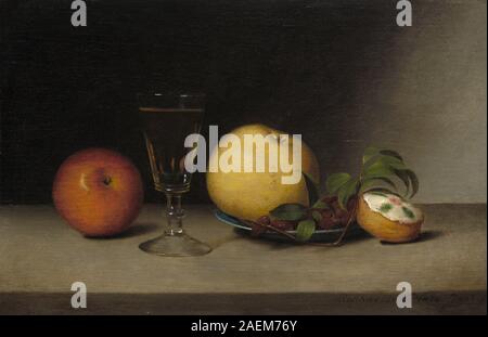 Raphaelle Peale, Still Life con mele, Sherry, tè e torta, 1822 ancora in vita con mele, Sherry e torta di tè; 1822data Foto Stock