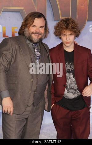 Los Angeles, Stati Uniti d'America. 09Dec, 2019. Jack Black, Samuel nero a Sony Pictures' 'Jumanji: il livello successivo' Premiere Mondiale tenutasi presso la leva TCL Teatro Cinese a Hollywood, CA, 9 dicembre, 2019. Photo credit: Giuseppe Martinez/PictureLux Credito: PictureLux/Hollywood Archive/Alamy Live News Foto Stock