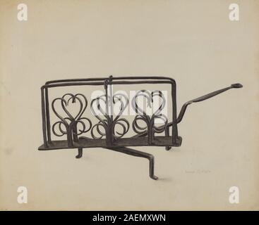 Fotografia di Samuel O. Klein di un tostapane del 1936 circa, che illustra il design, la costruzione in metallo e le caratteristiche funzionali degli elettrodomestici da cucina della metà degli anni '1930. Foto Stock