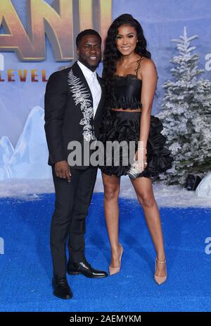 Dicembre 9, 2019, Hollywood, California, Stati Uniti d'America: Kevin Hart e Eniko Parrish arriva per la premiere del film Ã"Jumanji: la prossima LevelÃ presso il Teatro Cinese. (Credito Immagine: © Lisa O'Connor/ZUMA filo) Foto Stock