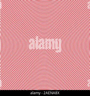 Puntini rossi su sfondo bianco Foto Stock