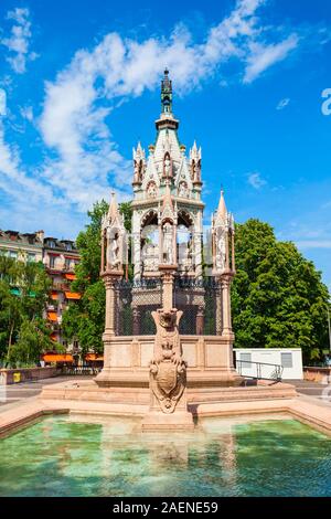 Brunswick monumento è un mausoleo di Carlo II duca di Brunswick nella città di Ginevra, Svizzera Foto Stock