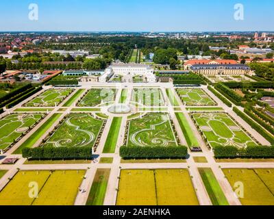 Herrenhausen Gardens di Herrenhausen Palace si trova a Hannover, Germania Foto Stock