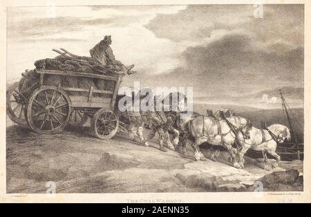 Théodore Gericault, il carro del carbone, 1821, il carro del carbone; 1821 data Foto Stock