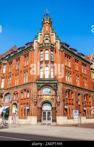 HANNOVER, Germania - Luglio 05, 2018: Vecchio Municipio o Altes Rathaus nella città di Hannover, Germania Foto Stock