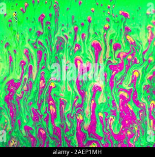 Sfondo psichedelico. Universo di fiori. Concept Art Design. Sfondo multicolore. Foto Stock