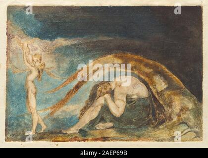 William Blake, Sogno di Thiralatha (dall America, annullato piastra d), c 1794-1796, Sogno di Thiralatha [dall America, annullato piastra d]; c. 1794/1796 Foto Stock