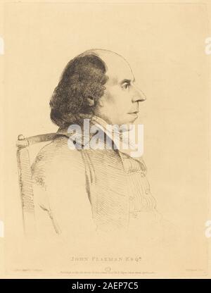 William Daniell dopo George Dance II, John Flaxman, 1796, John Flaxman; 1796 data Foto Stock
