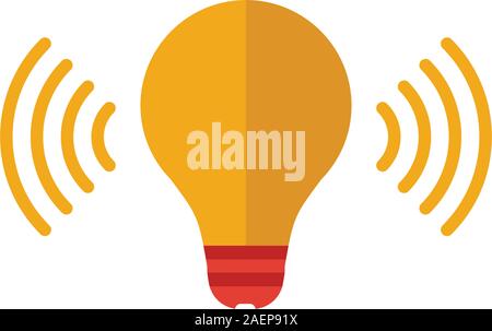 Smart Light icona. Semplice elemento da smart home raccolta di icone. Creative Smart icona Luce ui, ux, applicazioni software e infographics Illustrazione Vettoriale