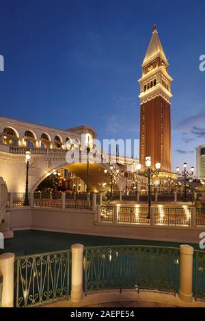 Il Venetian hotel di Las Vegas, Nevada, Stati Uniti Foto Stock