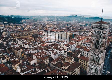 Vista aerea della città di Firenze Foto Stock