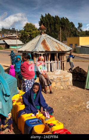 Etiopia, Amhara Region, Dabat, santuario cristiano accanto a Gondar per sbarcare road Foto Stock