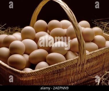 Cesto di intervallo libero uova. Foto Stock