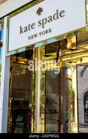 Orlando Florida Lake Buena Vista Downtown Disney Springs, centro commerciale all'aperto, Kate Spade, boutique alla moda, negozio, ingresso, FL19092 Foto Stock