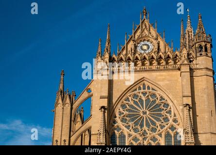 La cattedrale di Saint-Etienne, Metz, Moselle (57), il Grand regione Est, Francia Foto Stock