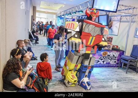 Orlando Florida,Wyndham Orlando Resort International Drive,hotel,Rangerstop Power Rangers Convention,serie televisiva supereroe,fan Meet,pop culture, Foto Stock