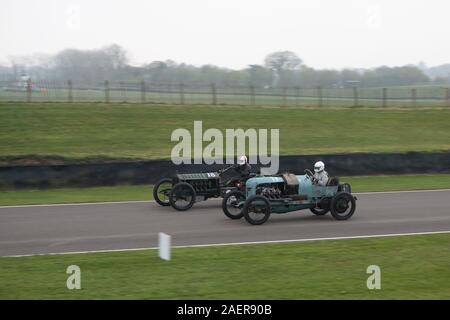 Scat tipo C e Mors, sf bordo,Goodwood Motor Racing Chichester West Sussex Foto Stock