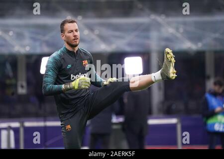 Milano, Italia. Decimo Dec, 2019. neto (barcellona) durante il round del Torneo - Inter vs Barcellona, Soccer Champions League campionato Gli uomini in Milano, Italia, Dicembre 10 2019 Credit: Indipendente Agenzia fotografica/Alamy Live News Foto Stock