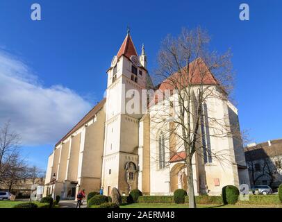 Eggenburg: chiesa Stephanuskirche nel Waldviertel, Niederösterreich, Austria Inferiore, Austria Foto Stock