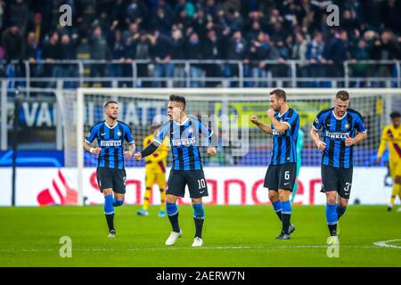 Milano, Italia, 10 dic 2019, lautaro martínez (fc internazionale) durante il round del Torneo - Inter vs Barcellona - Calcio Champions League campionato Gli uomini - Credit: LPS/Fabrizio Carabelli/Alamy Live News Foto Stock