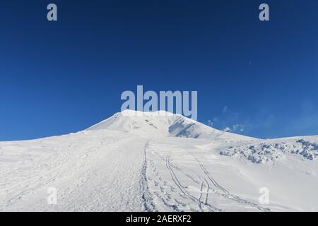 Asahidake in inverno in Hokkaido, Giappone Foto Stock