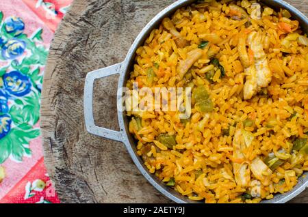 Panamanian di riso con pollo Foto Stock