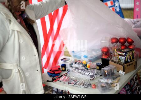 Hershey, Pennsylvania, USA. 10 dicembre, 2019. Stati Uniti Presidente Donald Trump e Vicepresidente Mike Pence tornare in Pennsylvania per un a mantenere l'America grande campagna rally al Centro Giant, ad Hershey, PA, il 10 dicembre 2019. Credito: OOgImages/Alamy Live News Foto Stock