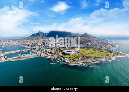 Vista aerea di Cape Town, Sud Africa Foto Stock