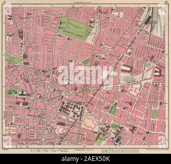 LIVERPOOL. Edgehill Kensington Gardens Royal Liverpool ospedale UNI 1949 mappa Foto Stock