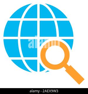 icona seo del browser internet Illustrazione Vettoriale