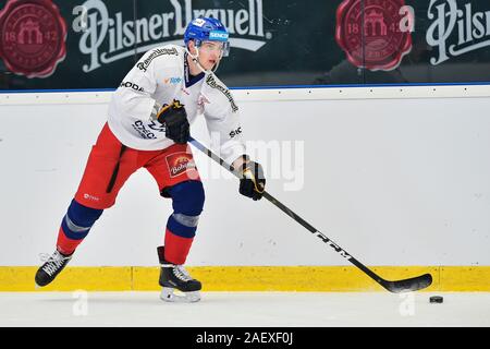 Pilsen, Repubblica Ceca. Undicesimo Dec, 2019. Andrej Nestrasil partecipa a una sessione di formazione della Repubblica ceca gli uomini della nazionale di hockey prima al canale una tazza di torneo, parte di Euro Hockey Tour, a Pilsen, Repubblica Ceca, il 11 dicembre 2019. Credito: Miroslav Chaloupka/CTK foto/Alamy Live News Foto Stock