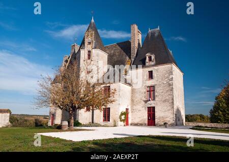 Castello di Neuvicq-le-Chateau vicino a Cognac, Charente-Maritime (17), regione Nouvelle-Aquitaine, Francia Foto Stock