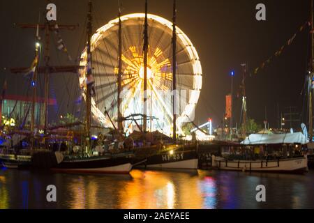 La grande ruota a vela Bremerhaven Foto Stock