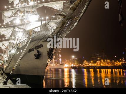 Enorme nave a vela a vela Bremerhaven Foto Stock