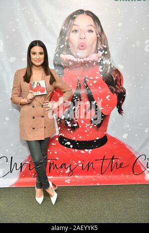 "Natale in città' album di lancio, Barnes and Noble, Fifth Avenue, New York, Stati Uniti d'America - 05 dic 2019 - Lea Michele Foto Stock