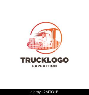 Carrello logo design template vettoriale.simbolo di trasporto Illustrazione Vettoriale