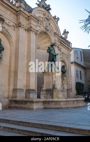 Nancy, Francia - 31 agosto 2019: Monumento a Jacques Callot sul luogo Vaudemont in Nancy Lorraine, Francia Foto Stock