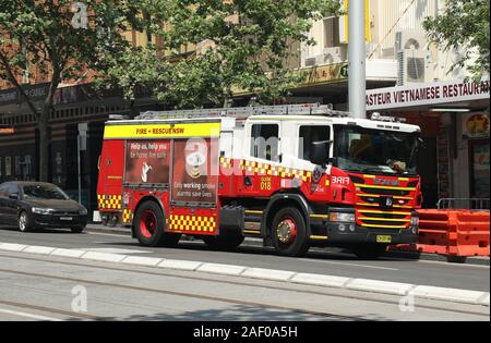 Nuovo Galles del Sud motore Fire a Sydney, in Australia. Foto Stock