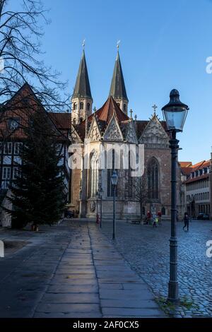 Città di Braunschweig ottenere pronto per la stagione di vacanze Foto Stock