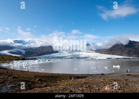 Ghiacciaio Fjallsarlon, Islanda Foto Stock