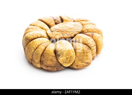 Sweet Fichi secchi isolati su sfondo bianco. Foto Stock