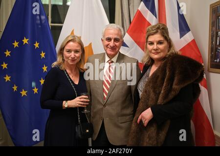 FPA Christmas Party e AGM .l'Associazione della Stampa Estera ha tenuto l'annuale festa di Natale a Cipro Alta Commissione per una celebrazione i membri e nel caso in cui il nuovo comitato candidati sono stati eletti . Foto Stock