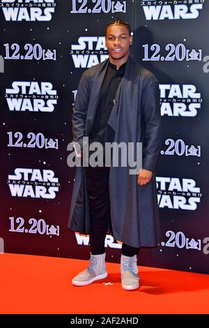 John Boyega presso la premiere del film "Star Wars: Episodio IX - il luogo di Skywalker / Star Wars: Episodio IX - il luogo di Skywalkers' in Roppongi Hills. Tokyo, 11.12.2019 | Utilizzo di tutto il mondo Foto Stock