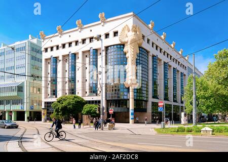 Biblioteca dell Università di tecnologia di Vienna in Austria Foto Stock