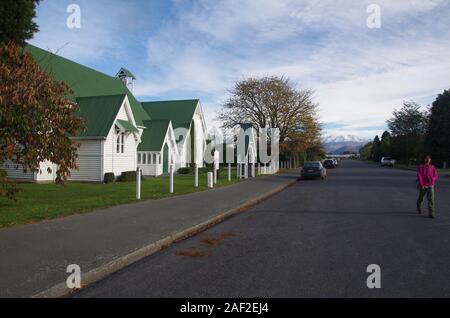 Methven. Te Araroa Trail. South Island. Nuova Zelanda Foto Stock