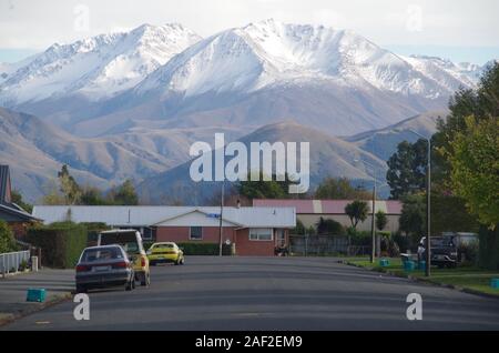 Methven. Te Araroa Trail. South Island. Nuova Zelanda Foto Stock
