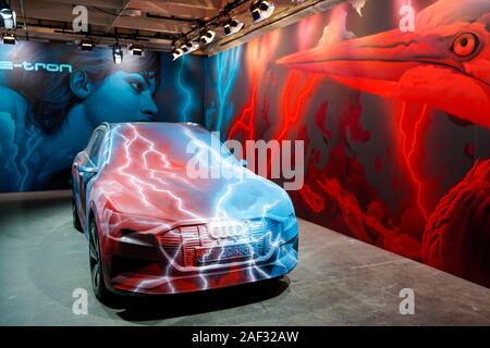 Audio e-tron, showroom, Kraftwerk Berlin, Berlin Foto settimana, Berlino Foto Stock